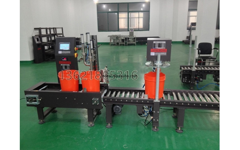 自動稱重灌裝線20L單噴嘴+壓蓋機(jī)