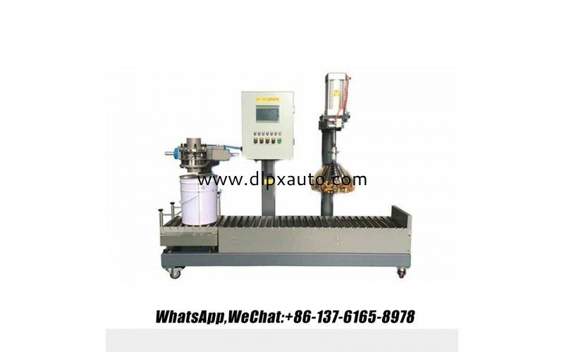 環(huán)保高效桶內(nèi)固化劑加蓋灌裝機(jī)