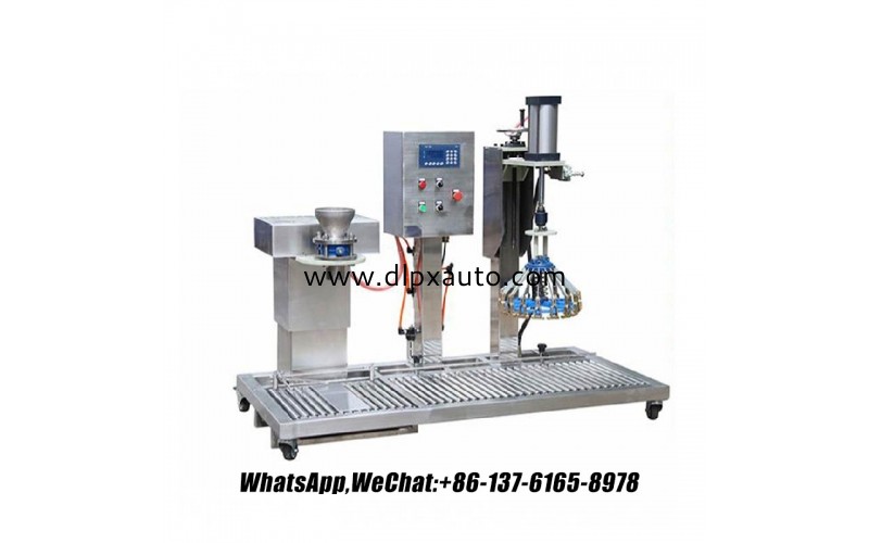 半自動真石漆防爆灌裝機帶蓋，觸摸屏，價格優(yōu)惠