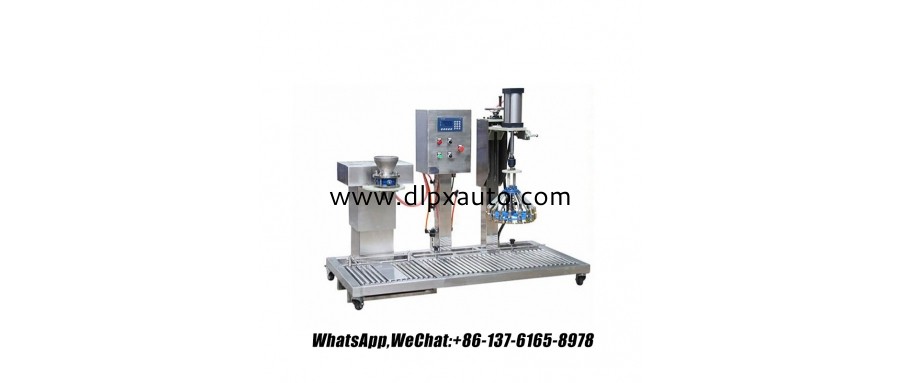 專為油、油漆、洗滌劑等設計的工業(yè)用定制液體灌裝機 3.5 加侖桶裝填料 3